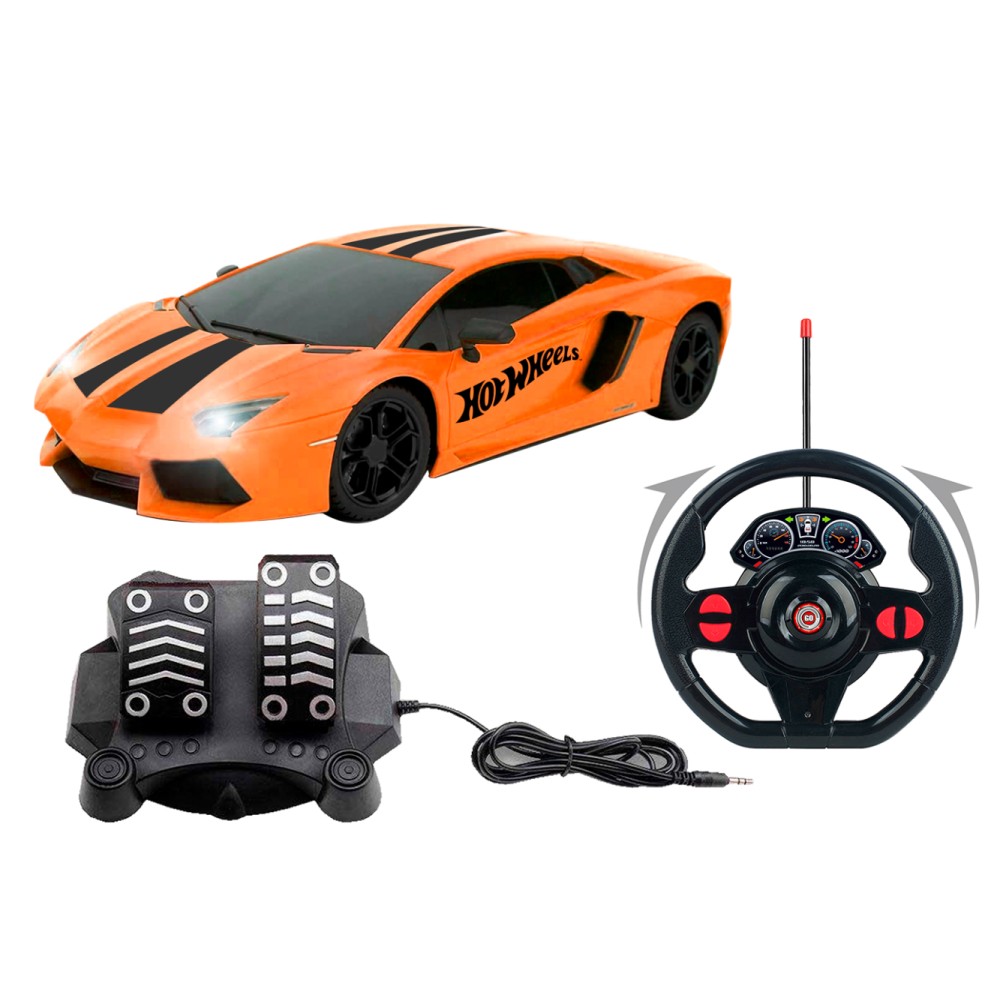 Carro Controle Remoto Funcoes Bat Rec Usb Hot Wheels Turbo